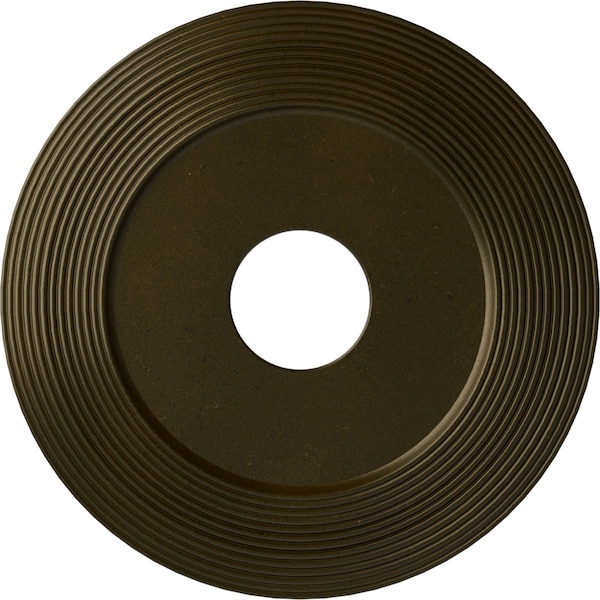 Ekena Millwork Adonis Ceiling Medallion (Fits Canopies up to 10 1/4"), 16 1/8"OD x 3 5/8"ID x 1"P, Green Gold CM16ADGGS - main